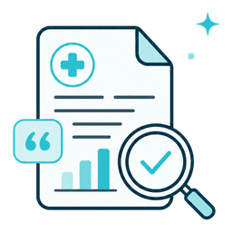 Evidence-led language icon